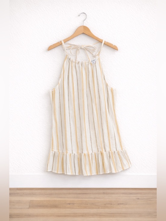 Nine West Tops - Cute White Striped Halter Top Flowy Sleeveless Summer Blouse Size S
